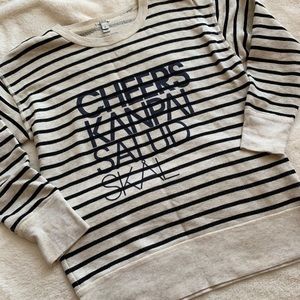 JCREW striped long sleeve sweater. Never worn.